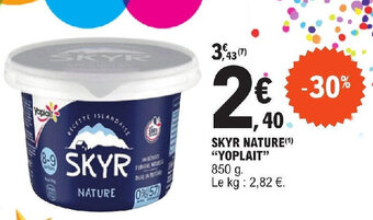 E.Leclerc SKYR NATURE YOPLAIT offre