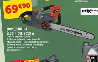 E.Leclerc TRONÇONNEUSE ÉLECTRIQUE 2 200 W offre