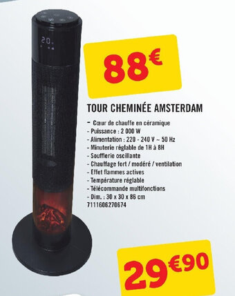 E.Leclerc TOUR CHEMINÉE AMSTERDAM offre