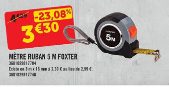 E.Leclerc MÈTRE RUBAN 5 M FOXTER offre