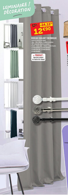 RIDEAU ISOLANT THERMIQUE