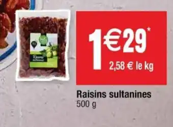 Cora x Carrefour Raisins sultanines offre