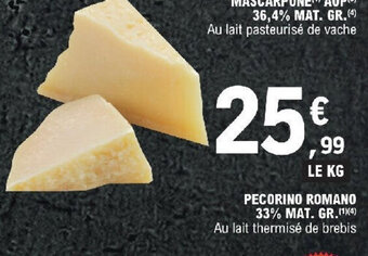 E.Leclerc PECORINO ROMANO 33% MAT. GR. (1)(4) offre