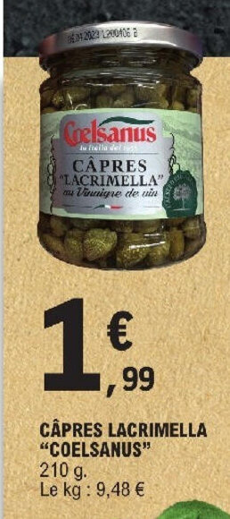 CÂPRES LACRIMELLA "COELSANUS" 210 g.