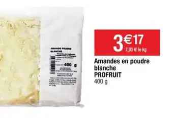 Cora x Carrefour Amandes en poudre blanche Profruit offre