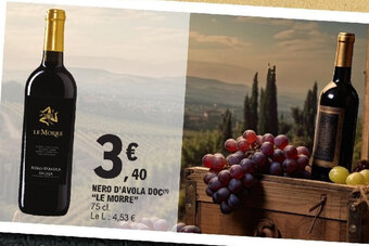 E.Leclerc NERO D'AVOLA DOC(¹) "LE MORRE" offre