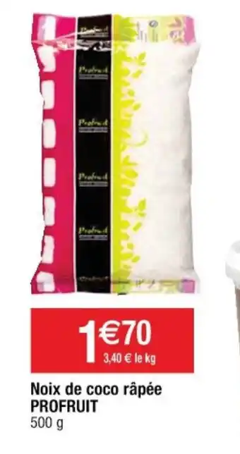 Cora x Carrefour Noix de coco râpée Profruit offre