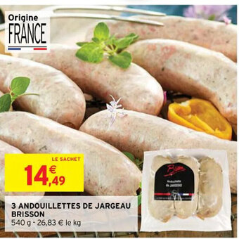Intermarché 3 ANDOUILLETTES DE JARGEAU BRISSON offre