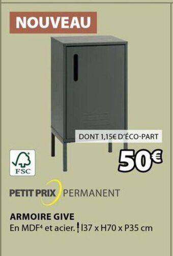 JYSK ARMOIRE GIVE offre