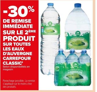 Carrefour City SUR TOUTES LES EAUX D'AUVERGNE CARREFOUR CLASSIC offre
