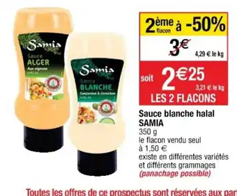 Cora x Carrefour Sauce blanche halal Samia offre