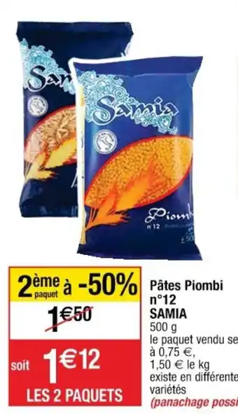 Cora x Carrefour Pâtes Piombi offre