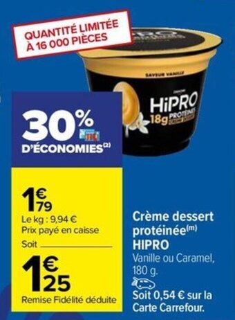 CrÚme dessert protéinée (m) HIPRO