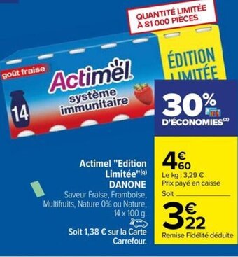 Actimel "Edition Limitée"(9) DANONE