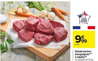 Carrefour Drive Viande bovine : bourguignon à mijoter(n) offre