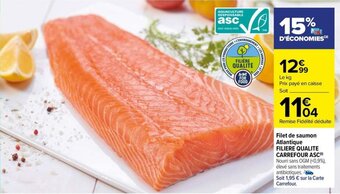 Carrefour Drive Filet de saumon Atlantique FILIERE QUALITE CARREFOUR ASC offre