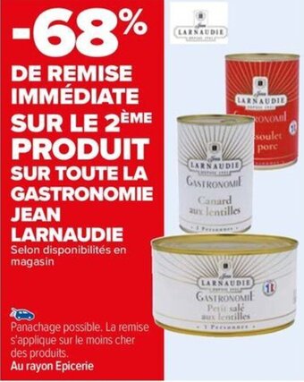 SUR TOUTE LA GASTRONOMIE JEAN LARNAUDIE