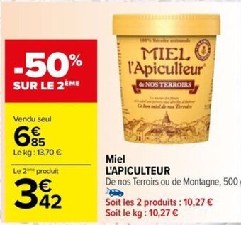 Carrefour Drive Miel L'APICULTEUR offre