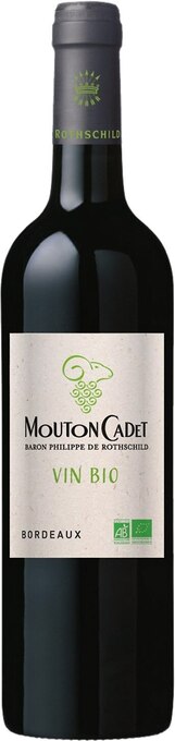 Super U Bordeaux aop rouge mouton cadet bio offre