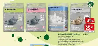Maxi Zoo Litières Première Excellent - 2 X 12 Kg offre