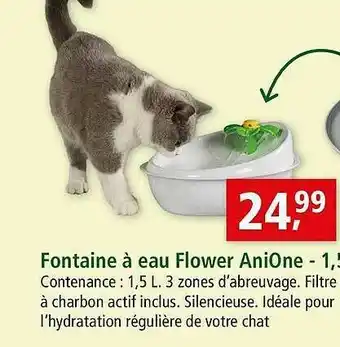 Maxi Zoo Fontaine à Eau Flower Anione offre