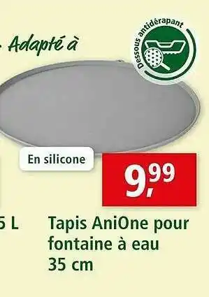 Maxi Zoo Tapis Anione Pour Fontaine à Eau 35 Cm offre