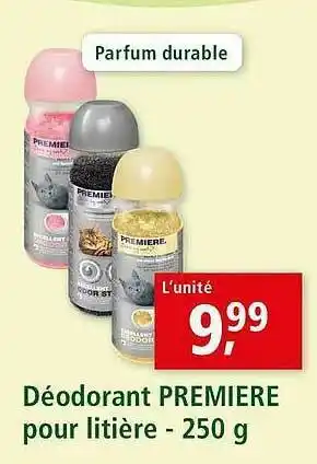Maxi Zoo Déodorant Première Pour Litière - 250 G offre