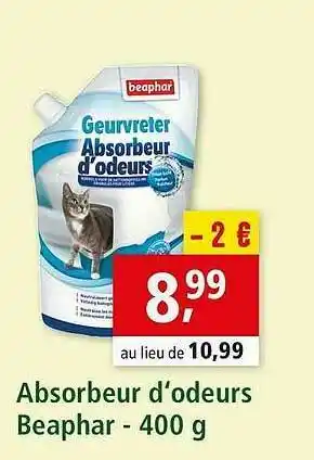 Maxi Zoo Absorbeur D'odeurs Beaphar - 400 G offre