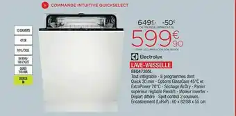 Extra Electrolux Lave-vaisselle Eeq47305l offre