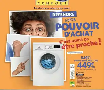 Proxi Confort Electrolux Lave-linge Ew2f1483sg offre