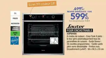 Proxi Confort Sauter Four Encastrable Sop944ox offre