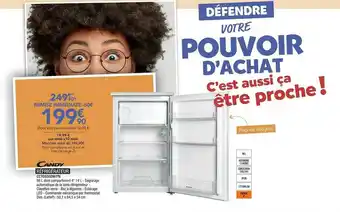 Proxi Confort Candy Réfrigérateur Cct0s502w Pn offre