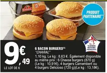 E.Leclerc 6 Bacon Burgers offre