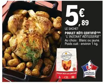 E.Leclerc Poulet Roti Certifie offre