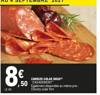 E.Leclerc Chorizd Cular Doux offre