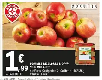 E.Leclerc Pommes Bicolores Bio offre