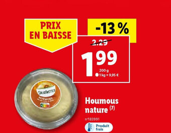 Lidl Houmous nature (7) offre