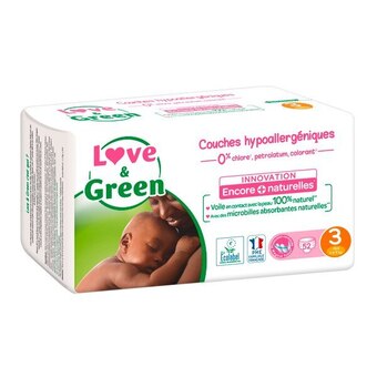 Carrefour Love & green couches hypoallergéniques offre