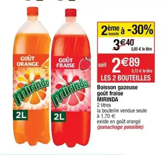 Cora x Carrefour Boisson gazeuse goût fraise Mirinda offre