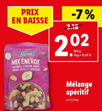 Lidl Mélange apéritif offre