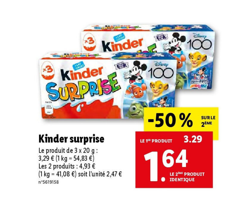 Lidl 2024 kinder eggs