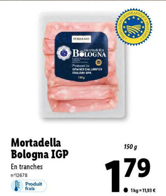 Lidl Mortadella Bologna IGP offre
