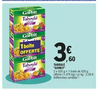 E.Leclerc Taboulè offre