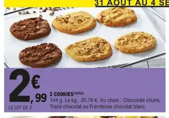 E.Leclerc 2 Cookies offre