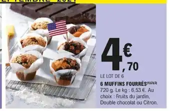 E.Leclerc 6 Muffins Fourrès offre