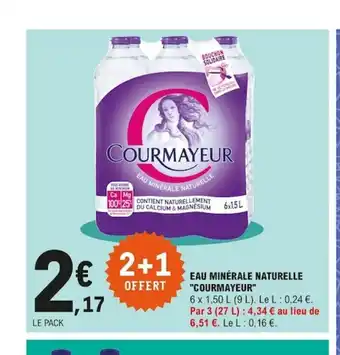 E.Leclerc Eau Minèrale Naturelle offre