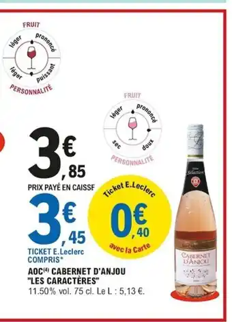 E.Leclerc AOC Cabernet D'Anjou offre