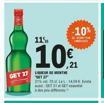 E.Leclerc Liqueur De Menthe offre