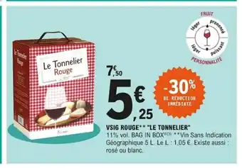 E.Leclerc Vsig Rouge *Le Tonnelier offre