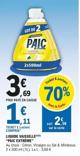 E.Leclerc Liquide Vaisselle offre